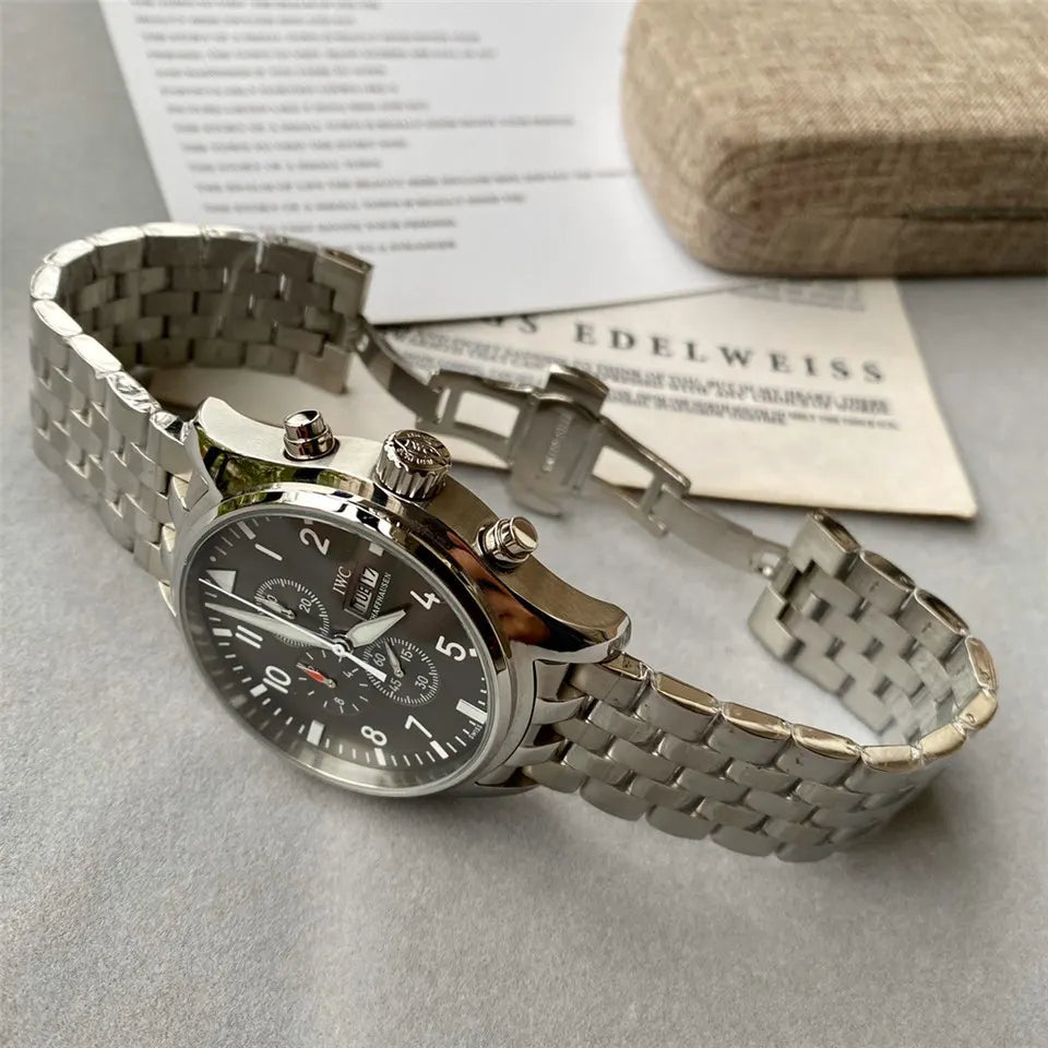 IWC Olive Dial Steel - Hình 3