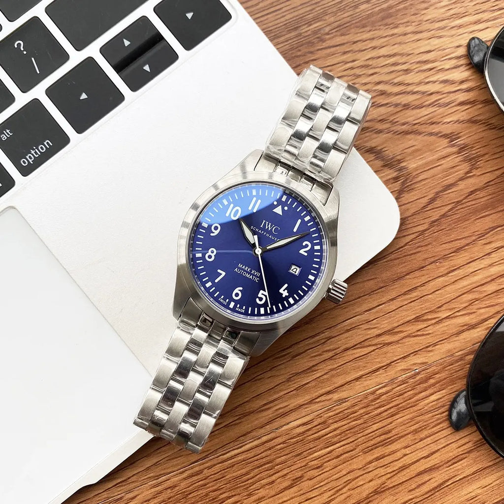 IWC Mark XVII Blue Dial - Hình 5