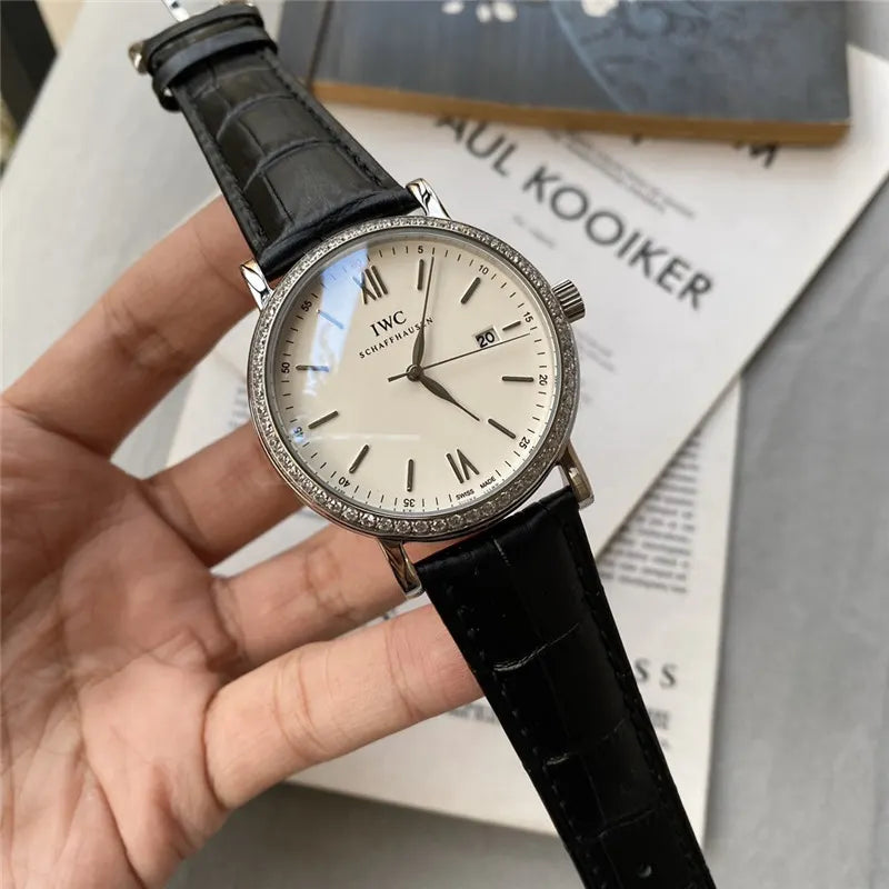 IWC Diamond Bezel Watch - Hình 4