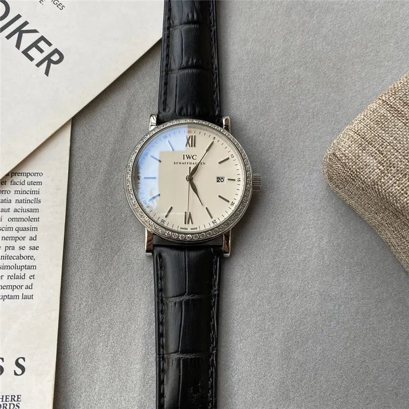 IWC Diamond Bezel Watch - Hình 2