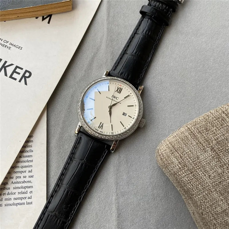 IWC Diamond Bezel Watch - Hình 3