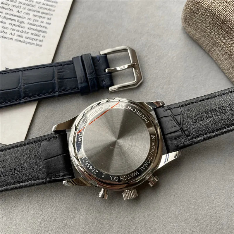 portugieser IWC Blue Dial Chronograph - Hình 4