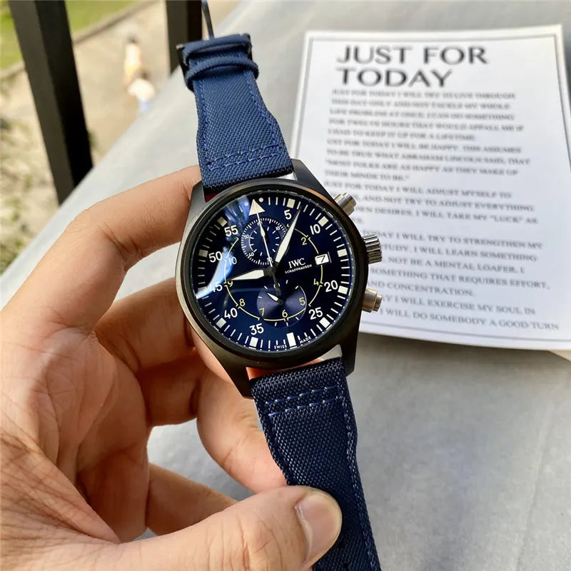 IWC Pilot Blue Canvas