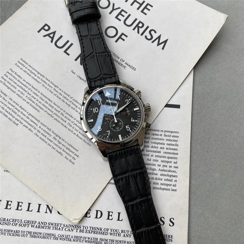 IWC Pilot Chronograph Black - Hình 4