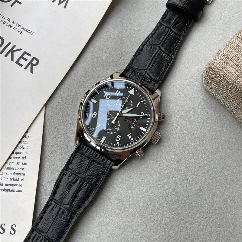 IWC Pilot Chronograph Black - Hình 3