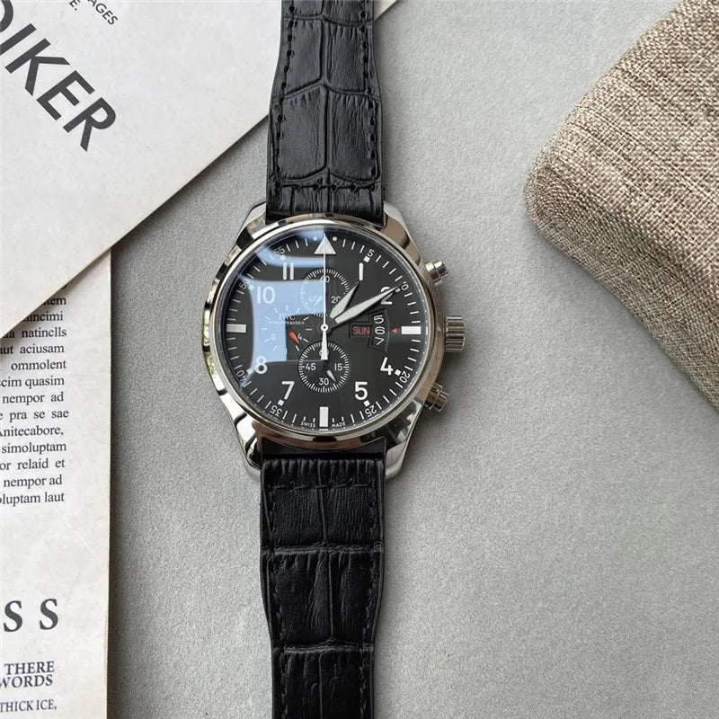 IWC Pilot Chronograph Black - Hình 2