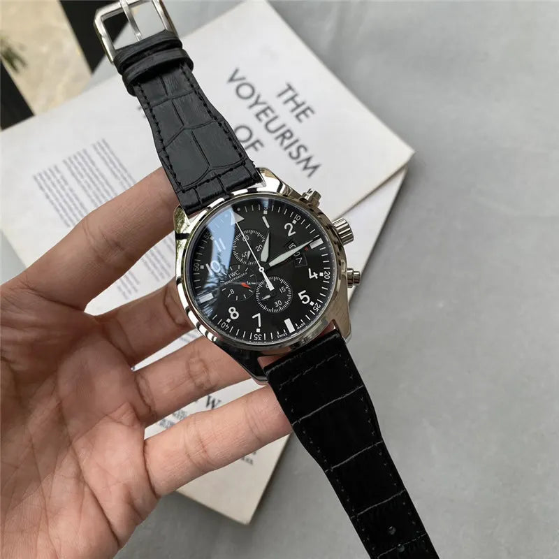 IWC Pilot Chronograph Black - Hình 6