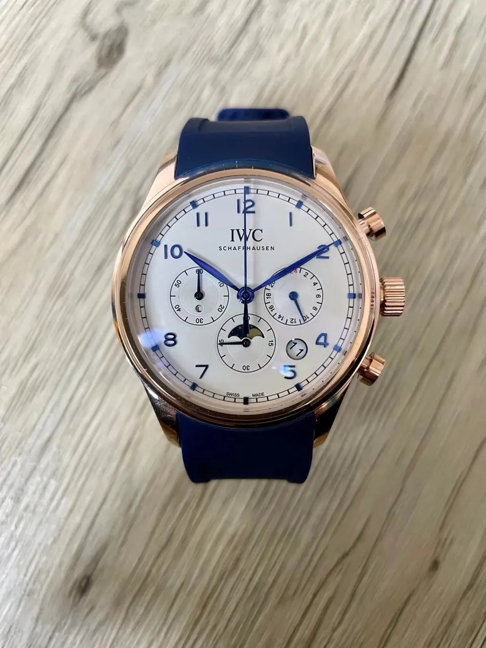 IWC Rose Gold Rubber Strap