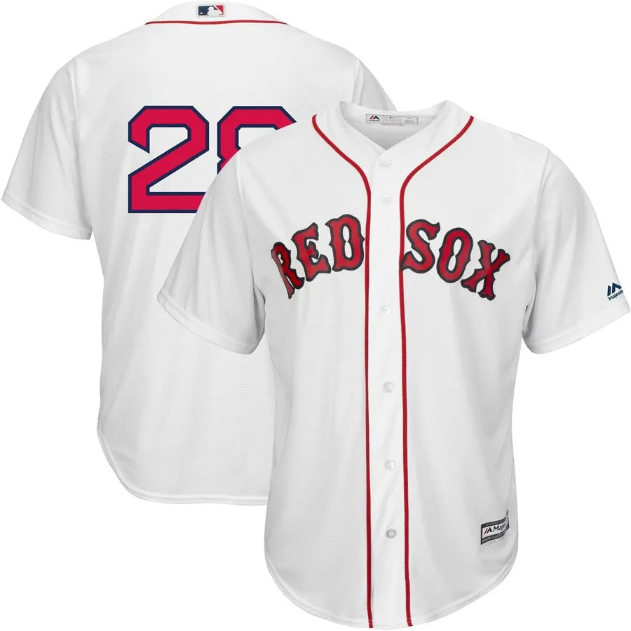cooperstown Majestic Red Sox White Jersey