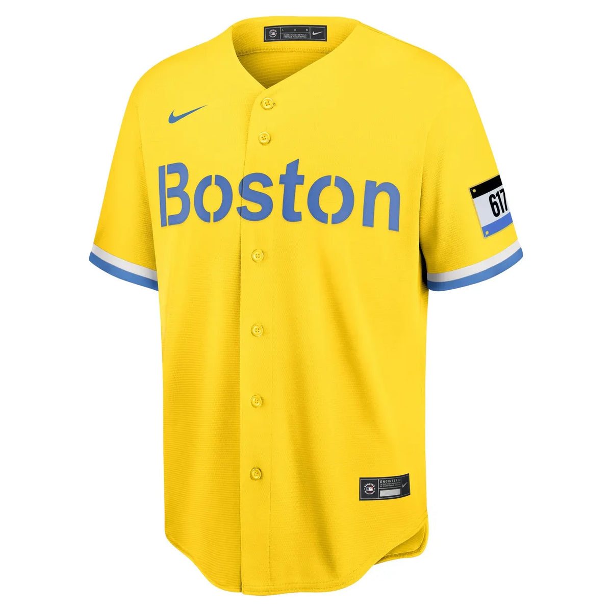 Nike Boston Yellow Jersey replica - Hình 3