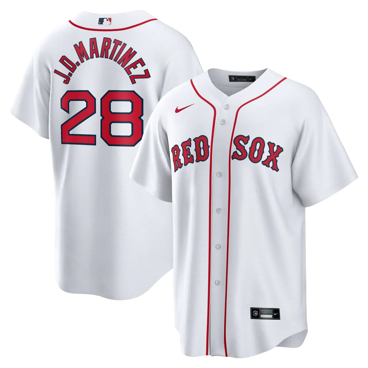 nike Red Sox Martinez White Jersey