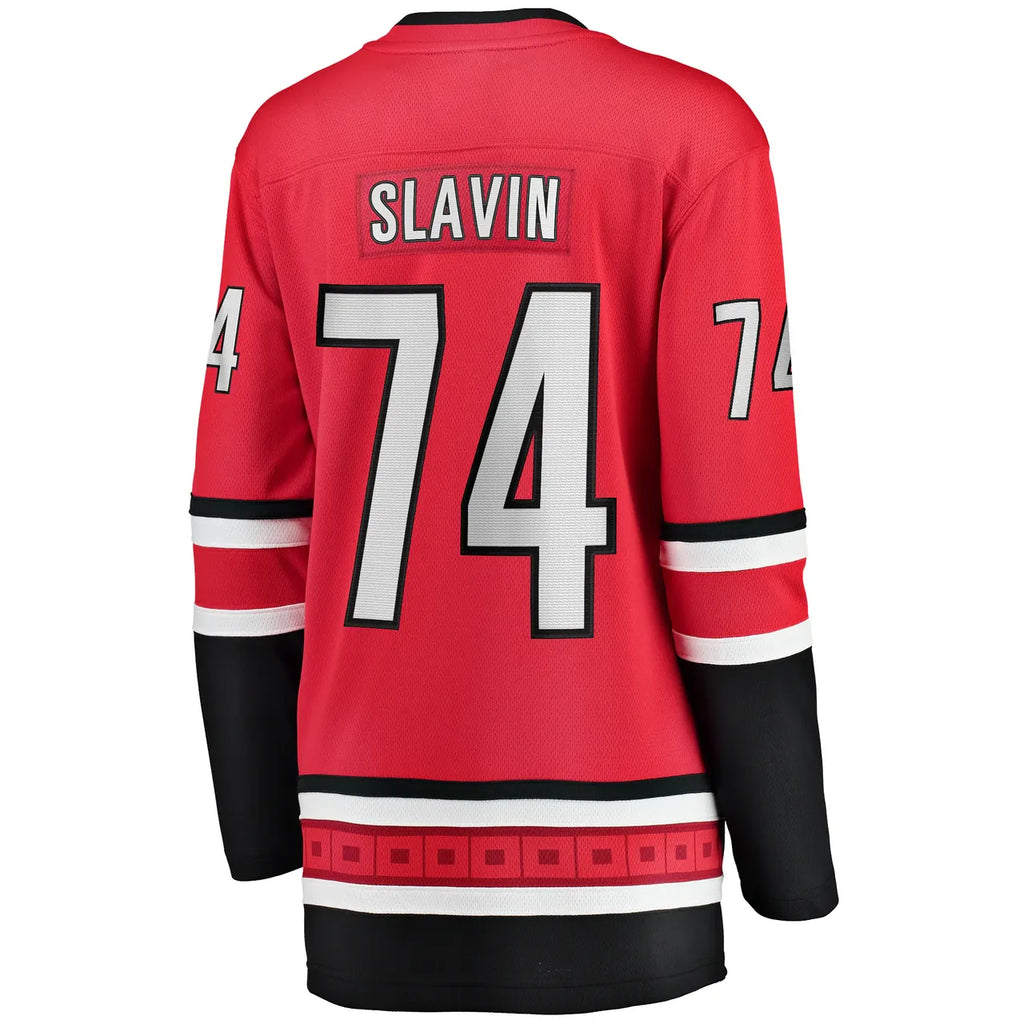 red Fanatics Slavin Hurricanes Jersey - Hình 4