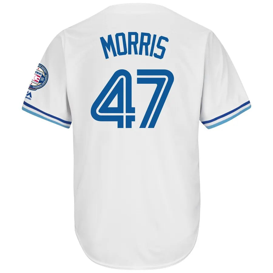 Morris Blue Jays White Jersey - Hình 3