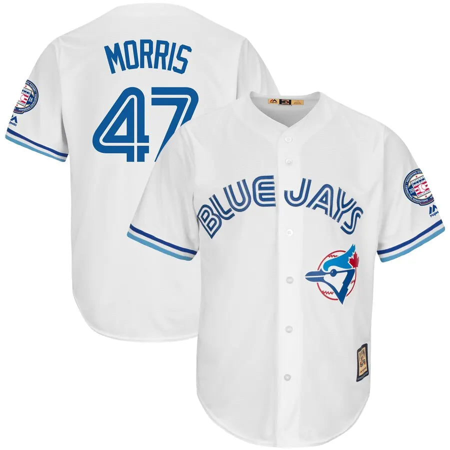 Morris Blue Jays White Jersey