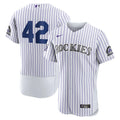 Rockies White Pinstripe Jersey