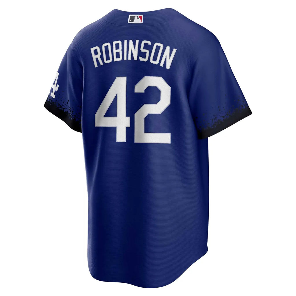 Dodgers Robinson Blue Jersey - Hình 4