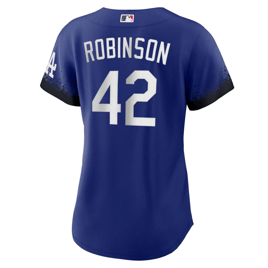 Nike Robinson Dodgers Blue Jersey - Hình 4