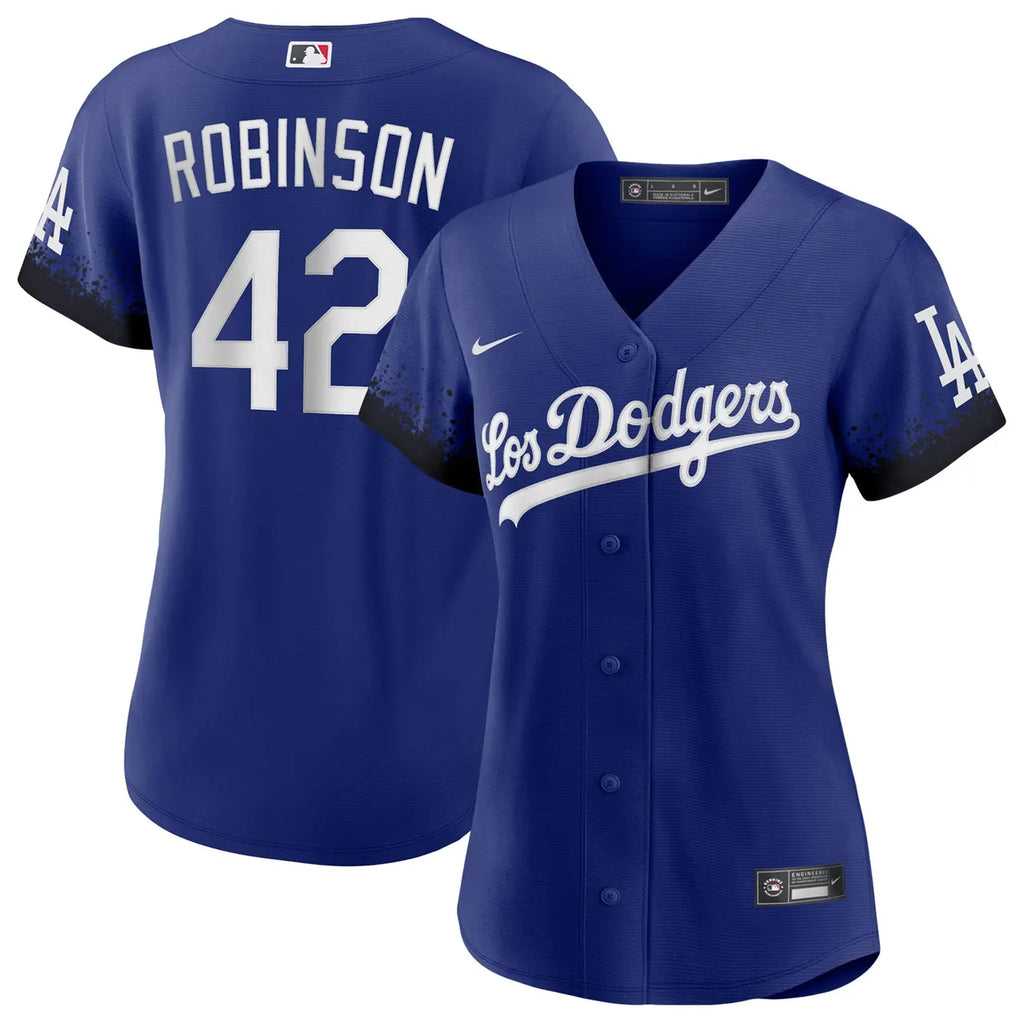 Nike Robinson Dodgers Blue Jersey - Hình 2