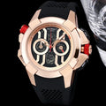 Jacob & Co. Rose Gold Black Rubber