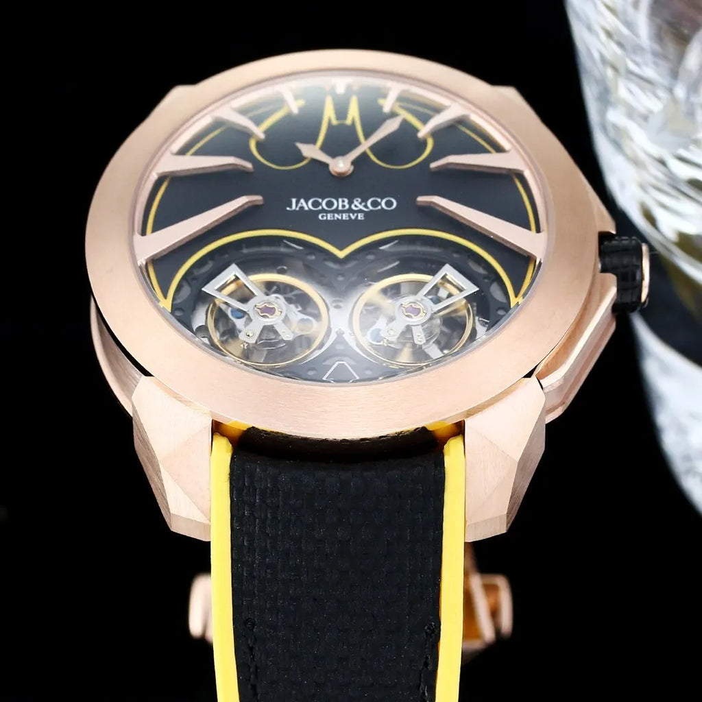 Jacob & Co. Twin Turbo Black Yellow - Hình 4