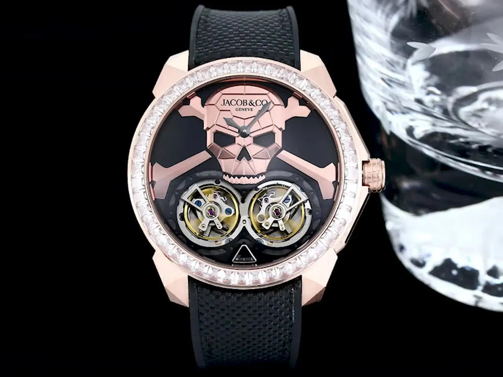 Jacob & Co Rose Gold Skull