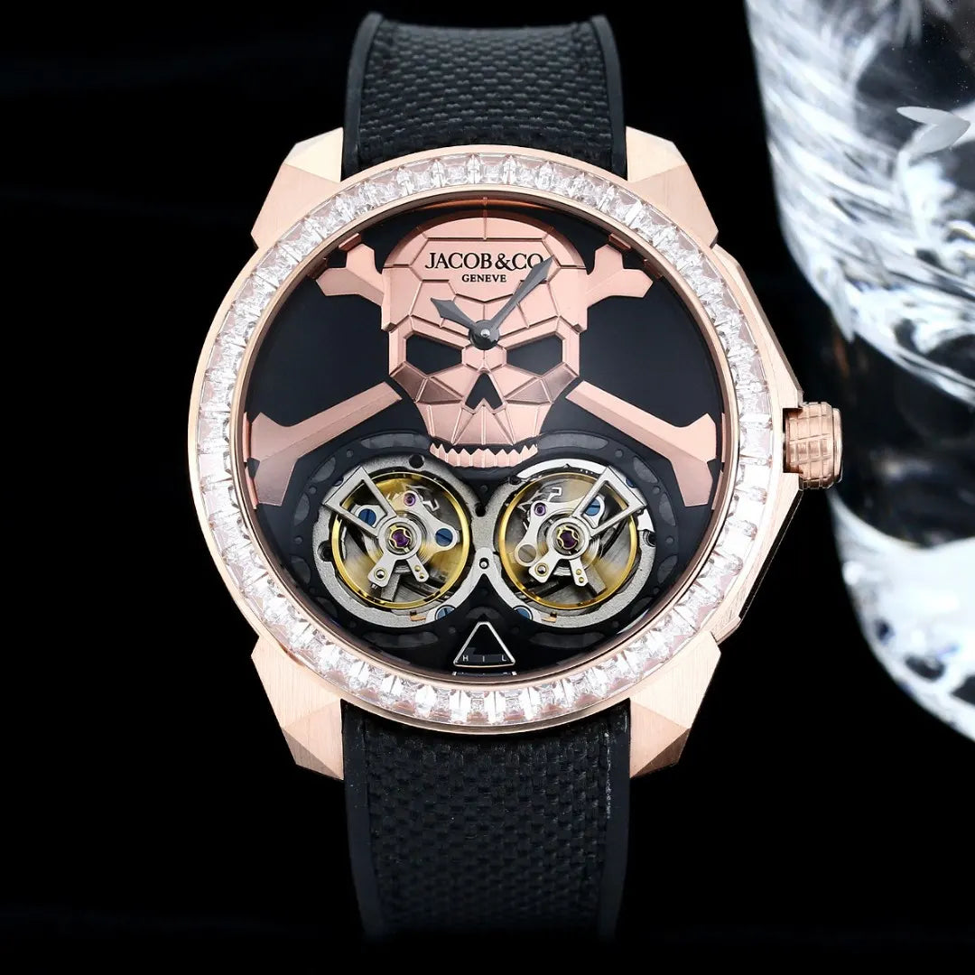 Jacob & Co Rose Gold Skull - Hình 2