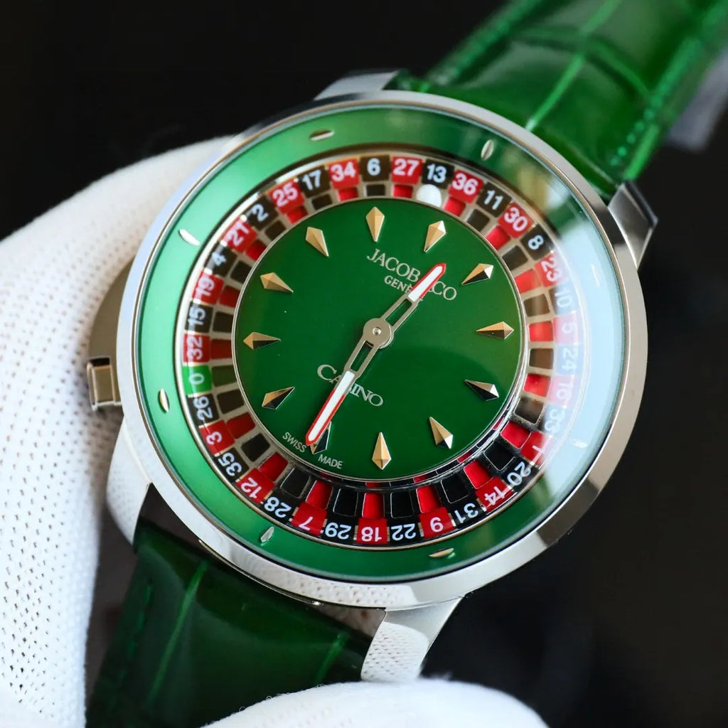 green Jacob & Co Casino Watch - Hình 3