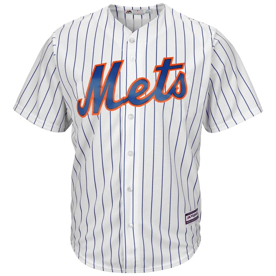 majestic deGrom Mets Pinstripe Jersey - Hình 2