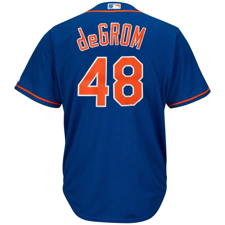 Majestic deGrom Mets Blue Jersey - Hình 3