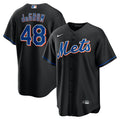 deGrom Mets Black Jersey nike alternate