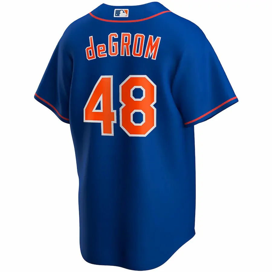 nike alternate deGrom Mets Blue Jersey - Hình 3
