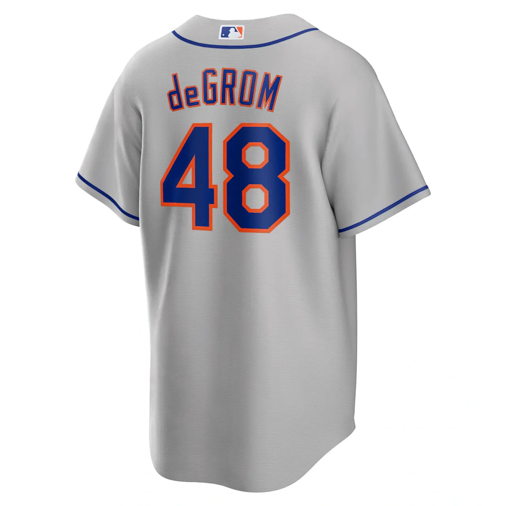 deGrom Mets Gray Jersey - Hình 4