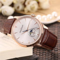 rose Jaeger-LeCoultre Moonphase Brown Leather