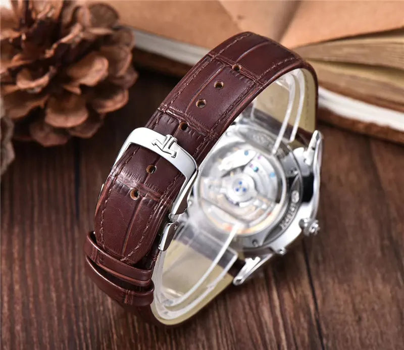 Jaeger-LeCoultre Rose Gold Brown Leather - Hình 3