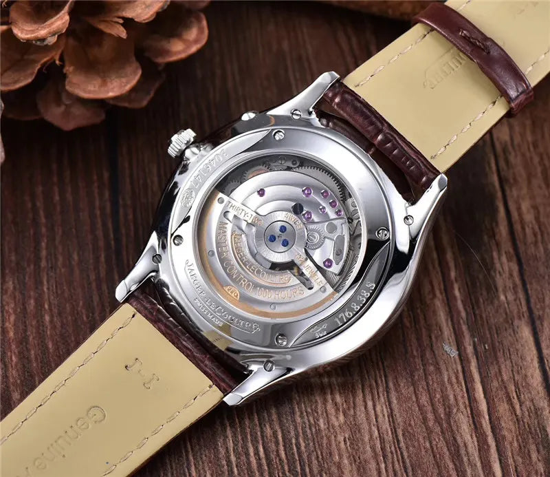 Jaeger-LeCoultre Rose Gold Brown Leather - Hình 2