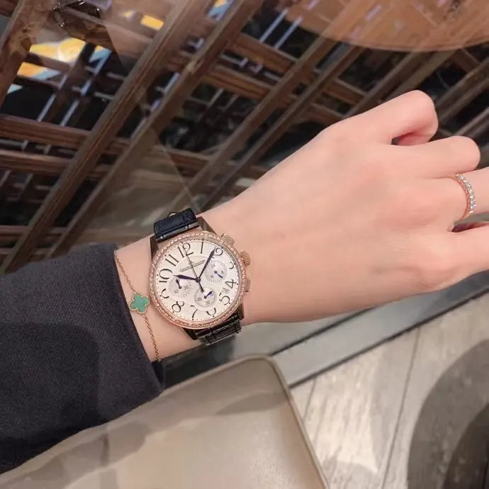 Jaeger-LeCoultre Diamond Bezel Leather - Hình 6