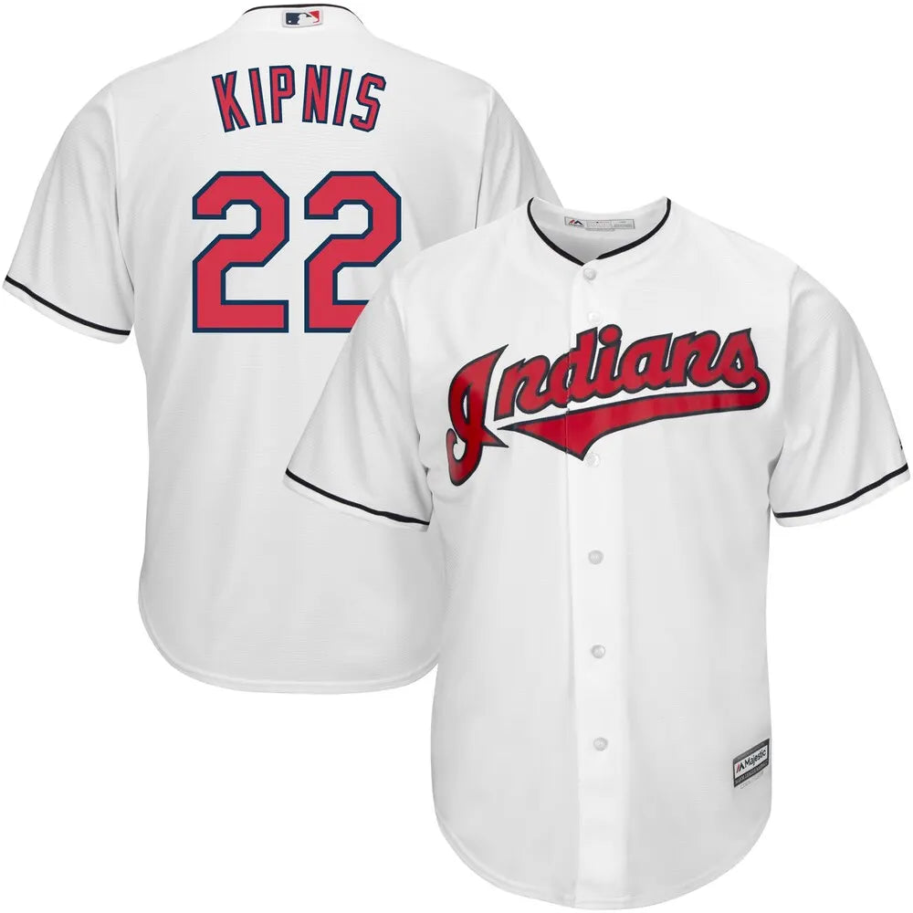 Kipnis Indians White Jersey