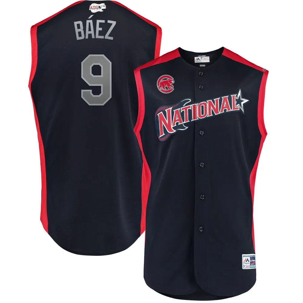 Cubs Baez Navy Jersey