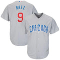 Majestic Baez Cubs Gray Jersey