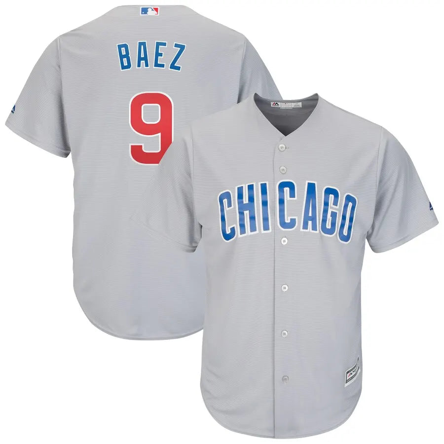 Baez Cubs Gray Jersey