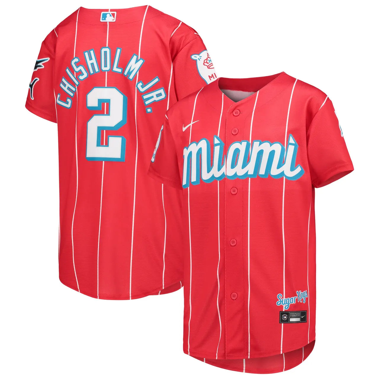Chisholm Jr Marlins Sugar Kings Jersey - Hình 2