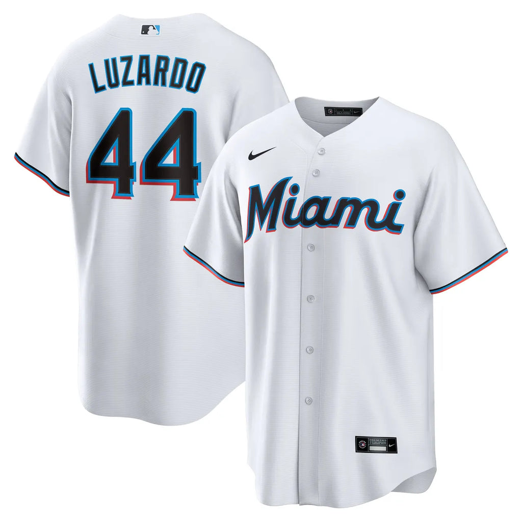 Luzardo Marlins White Jersey - Hình 2
