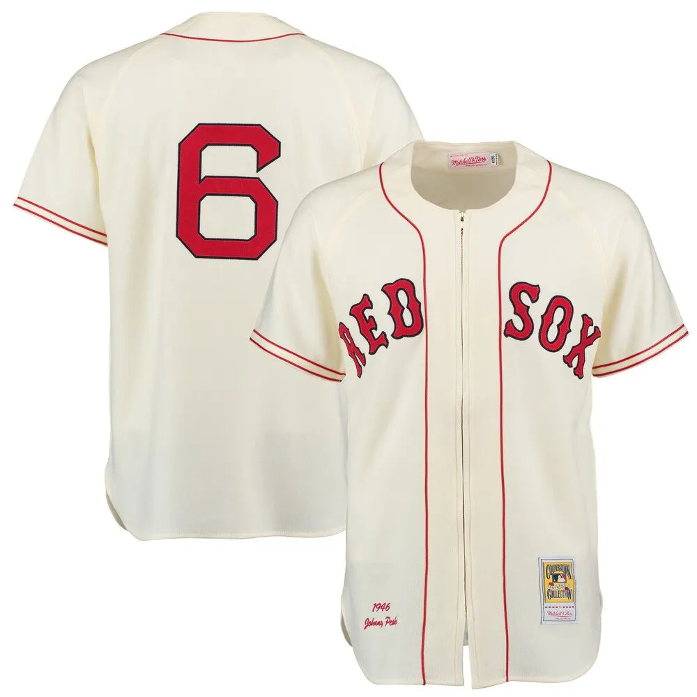 Red Sox Pesky 1946 Cream Jersey