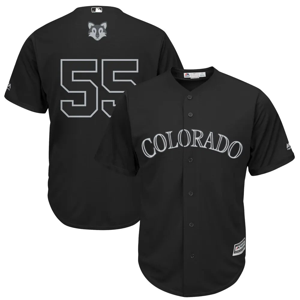 alternate Majestic Rockies Black Jersey