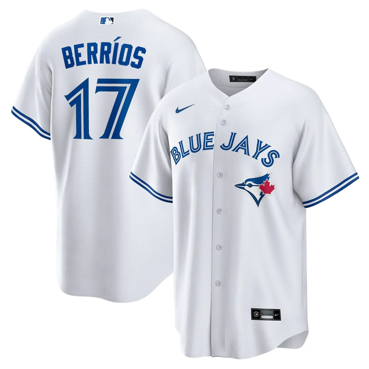 Berrios Blue Jays White Jersey - Hình 2
