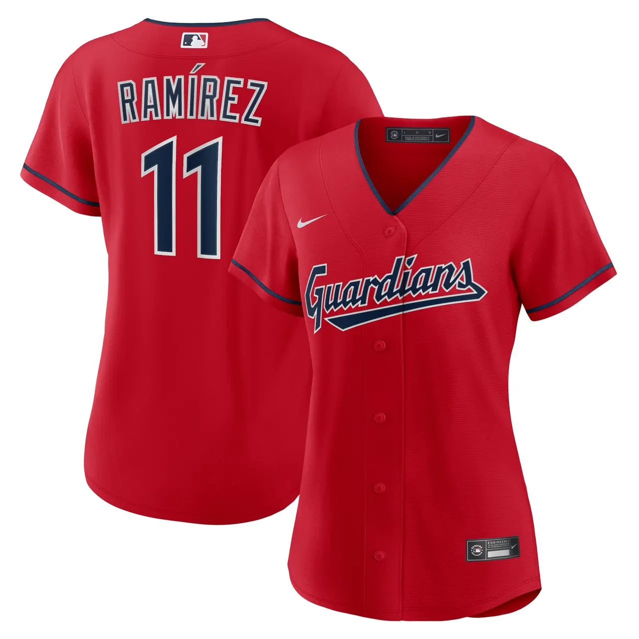 Ramirez #11 Guardians Red Jersey