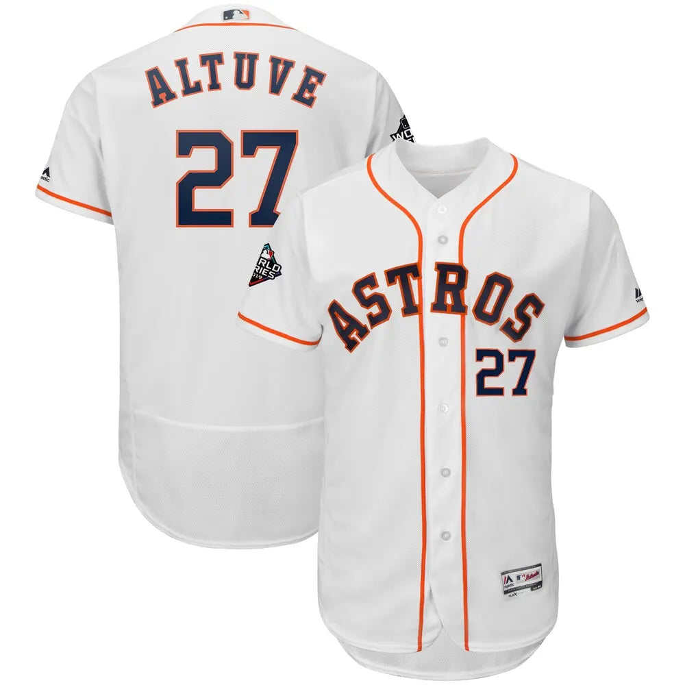 Majestic Altuve Astros White Jersey