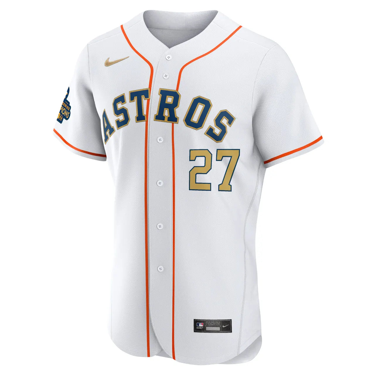 Astros Altuve White Authentic Jersey - Hình 3