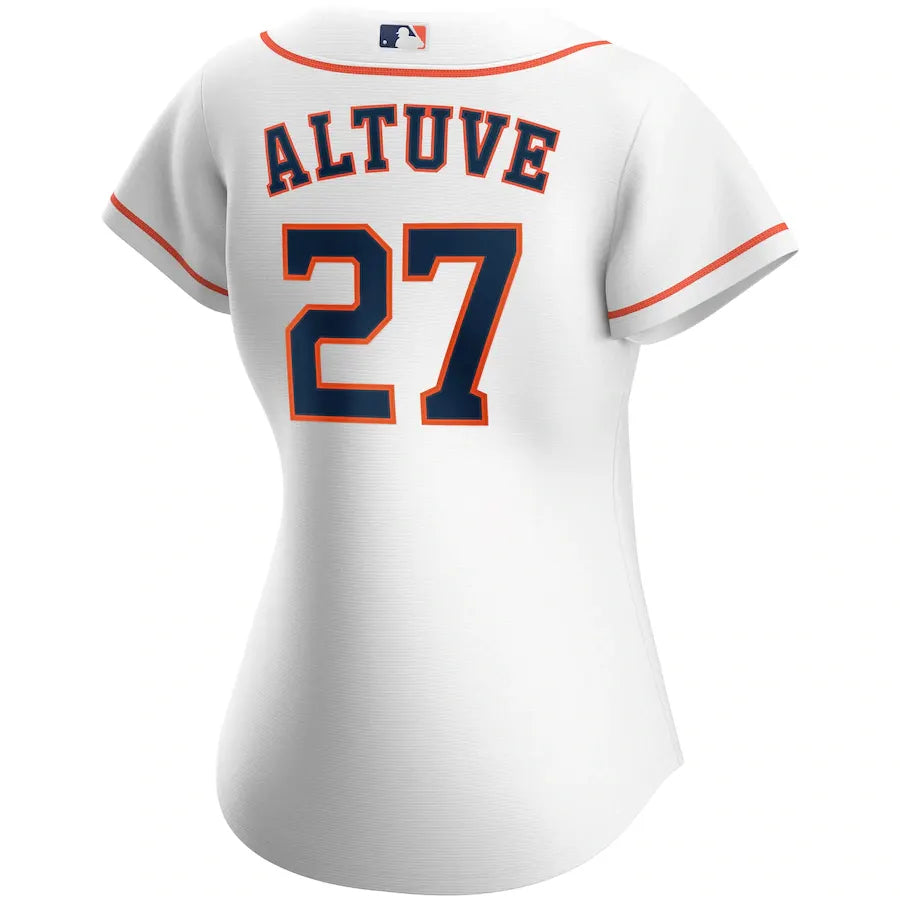 Astros Altuve #27 White Jersey - Hình 3
