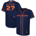 Astros Altuve Space City Jersey nike navy